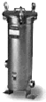 Cartridge filter housing